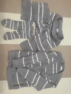 フリースカーディガンパジャマセット　ジェラートピケ