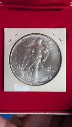 1988年 アメリカンイーグル銀貨 1oz純銀 田中貴金属プラスチック