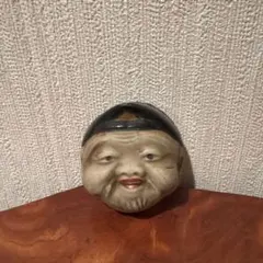 備前焼 恵比寿面 壁掛け 縁起物 陶印あり 緋襷 七福神 骨董 - メルカリ