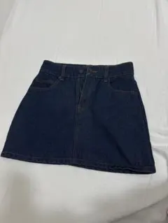 ダークブルー デニムミニスカート