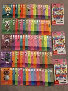 あつ森amiibo 各弾 住人10枚SP６枚計80枚【被りなし】&サンリオ未開封