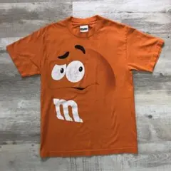 森*ん様 古着 00年代 m&m's エムアンドエムズ オレンジ Tシャツ ヴィのサムネイル