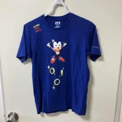 ユニクロ ソニック ザ ヘッジホッグ Tシャツ 青 サイズS 中古