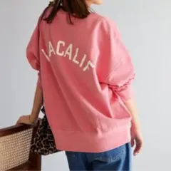 お*ん様 【HOLIDAYS COMFORT】VINTAGE加工ロゴスウェット