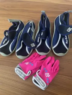 リーフツアラー　ダイビング マリンシューズ 19 &20cm 2足セット　手袋付