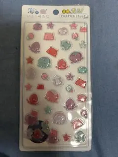 ぷくぷくジェリーシール 海のいきものたち 蛍光 アイデア シール