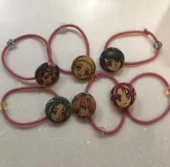 プリキュア5GoGo!★ヘアゴム☆6個セット★布製☆くるみボタン★ビーズ