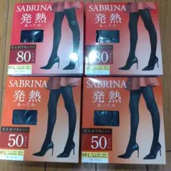 SABRINA 発熱タイツ 80デニールと50デニール M-Lサイズ