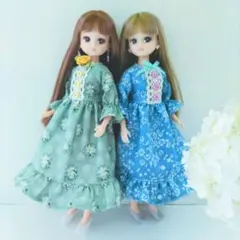 リカちゃん服双子コーデ　22cmドール服 ハンドメイドのサムネイル
