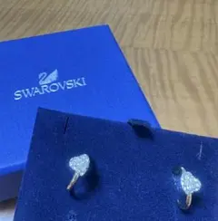 ♡Swarovski かわいいキラキラハート型クリスタルピアス両耳