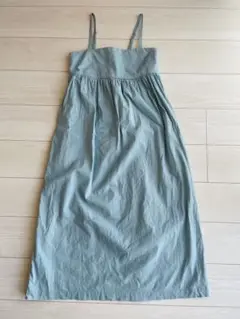 【美品】UNIQLO キャミワンピース 爽やか マリンブルー　夏に⭐︎秋に⭐︎
