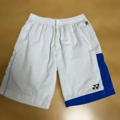 YONEX ハーフパンツ ホワイト レッド Mサイズ - メルカリ