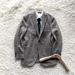 ボリオリ 美品 DOVER テーラード アンコンジャケット サイズ46 dover-blue-s2.jpg