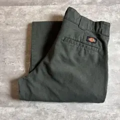 Dickies ディッキーズ ワークパンツ モスグリーン ベルクロ改造 カスタム