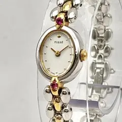 SEIKO ティセ​【希少/美品】4Pストーン オーバル ゴールド レディース SEIKO ティセ​【希少/美品】4Pストーン オーバル ゴールド レディース