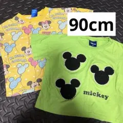 ディズニー ミッキー Tシャツ 2枚セット しまむら