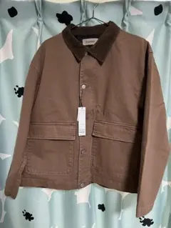 CIAOPANIC コーデュロイ襟 カバーオール ブラウン Lのサムネイル