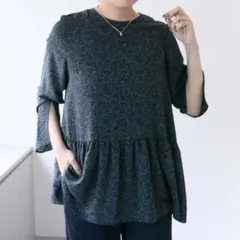 【ear PAPILLONNER】花柄プリントチュニック【SUM1 STYLE】