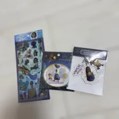 ディズニー　プリンセス ウィッシュ　エリアンと魔法の　シールキーホルダーセット