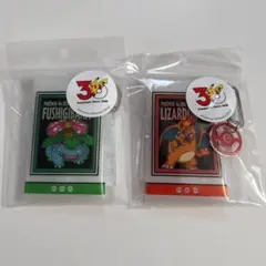 3COINS ポケモン 30周年 PVCポーチ リザードン フシギバナ スリコ