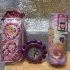Barbie バービー 筆箱と時計セットのサムネイル