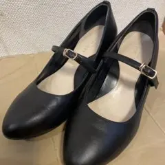 LES MUES ブラック ハイヒール　ストラップあり