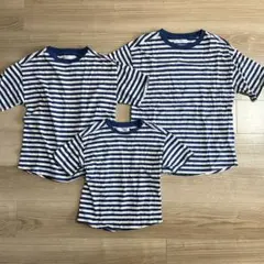 ZARA ボーダー　Tシャツ 3枚 パパママ子ども