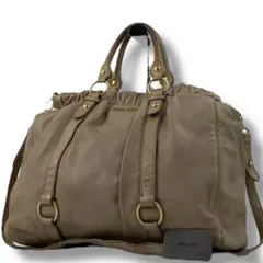 00s ミュウミュウ アーカイブ ヴィッテロリュクス ハンドバッグ 大容量