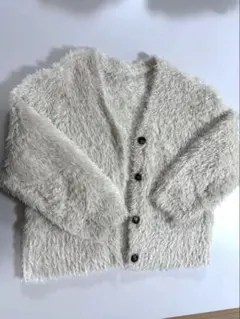 アイボリー フワフワ カーディガン