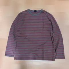 90s オールドユニクロ 長袖 Tシャツ ボーダー カットソー 紺タグ