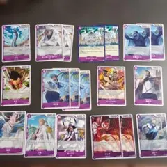 お得】ワンピースカードゲーム 紫デッキパーツセット - メルカリ