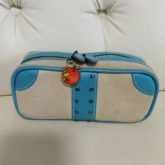 ◆DHC　水色＆ベージュ　スタッズ　ポーチ◆のサムネイル