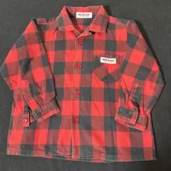 ミキハウス　チェック　シャツ　90センチ