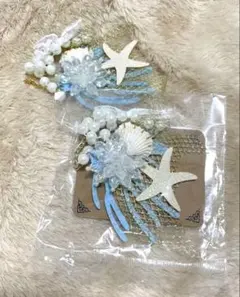 海をテーマにしたヘアアクセサリーセット