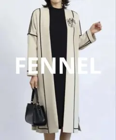 美品　ヤマダヤ　今期　FENNEL パイピングリバーシブルデザインコート