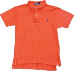 Polo Ralph Laurenオレンジ 半袖 ポロシャツ 海外　y2k