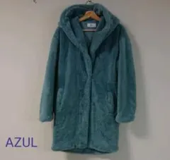 AZUL 水色 フード付きコート