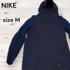 NIKE ナイキ テックフリース ダイナミック ハーフジップ 紺 M