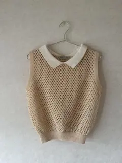 トラッツォドンナ TORRAZZO DONNA 襟付きノースリーブニット