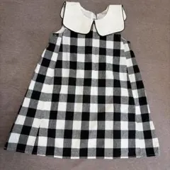 petit main チェック柄ノースリーブワンピース 120cm