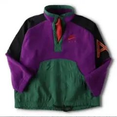 古着90'Sナイキ NIKE 銀タグ AIR フリースプルオーバー ヴィンテージ