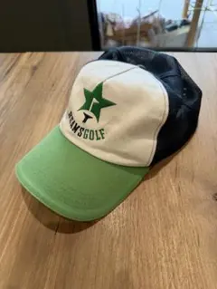 BEAMS GOLF ビームスゴルフ キャップ 紺 ネイビー 緑 ツバ フリー