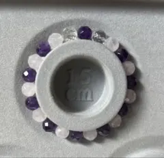 【癒し】アメジスト・ローズクォーツ ブレスレット 15cm