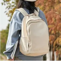 【新品】ホワイトリュック　軽量　撥水　男女兼用