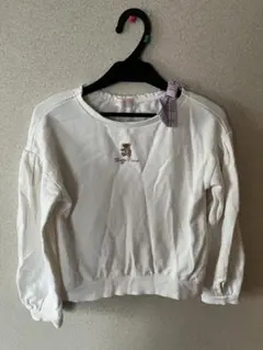 メゾピアノ ホワイト トレーナー　140