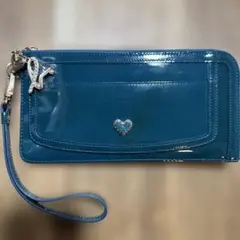 agnes b. エナメル長財布 ハートチャーム付のサムネイル
