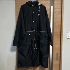 希少】FRED PERRY ブラック ロングコート ベンチコート - メルカリ
