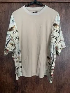 MR.OLIVE 切り替えデザイン Tシャツ ベージュのサムネイル