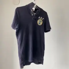 アバクロ　ポロシャツ　ネイビー