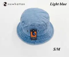 ニューハッタン バケットハット デニム　ライトブルー　S/M[約58-59㎝]